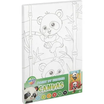 Diamantové malování Malování na plátno, barvy a štětec - panda 30x20 cm