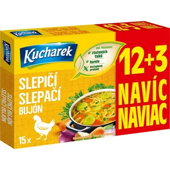 Přisada na vaření a pečení Kucharek Slepičí Bujón 12+3 kostky 150 g