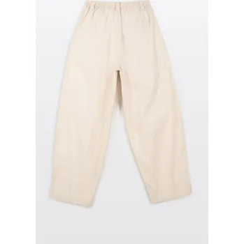 Dívčí kalhoty Reporter Young | Dívčí krémové BAGGY kalhoty se sklady - Barva KRÉMOVÁ, Velikost 158 261-0110G-01-260-1