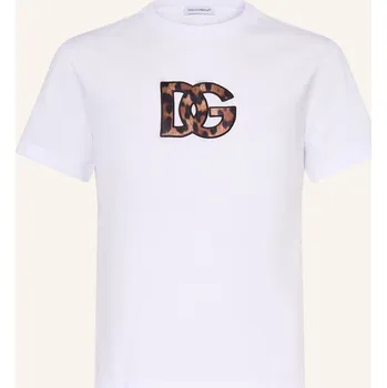 Oblečení a móda Dolce & Gabbana Dívčí Tričko, bílá / hnědá / černá, 140