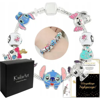 Náramek Náramek s přívěsky Lilo a Stitch 17 cm