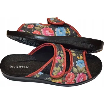 Dámská obuv Dámské pantofle ORTO lehké pohodlné profilované na suchý zip