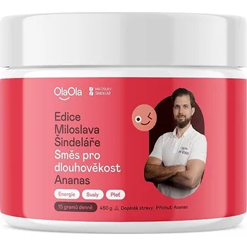 Přírodní produkt OlaOla Edice Miloslava Šindeláře Směs pro dlouhověkost ananas 450 g