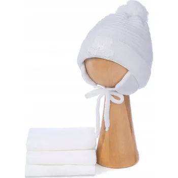 Čepice Zimní kojenecká čepice a šála, velikost: 3-6 měsíců