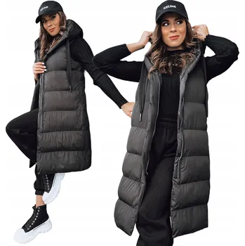 Dámská vesta Dámská prošívaná VESTA S KAPUCÍ vel S