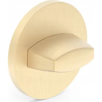 Dveřní kování Interiérová klika Metal-Bud zlatá kulatá s WC zámkem