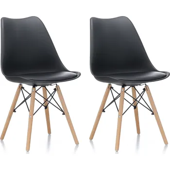 Aga 2x Jídelní židle MR2035 Černá