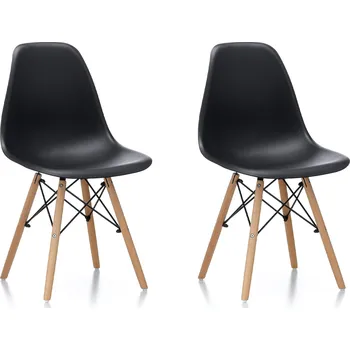 Aga 2x Jídelní židle Černá