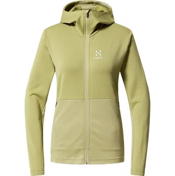 Dámská mikina Dámská mikina Haglöfs Lark Mid Hood - světle zelená Velikost: XL