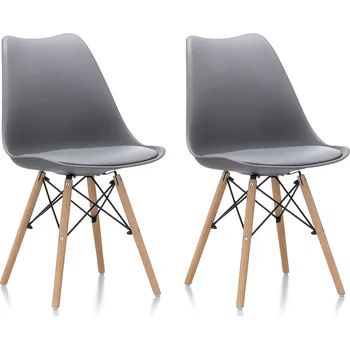 Aga 2x Jídelní židle MR2035 Šedá