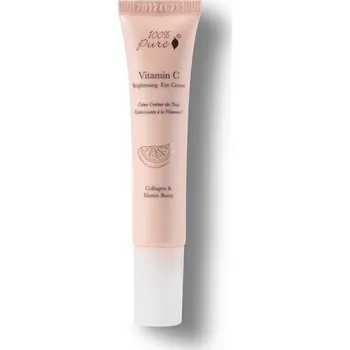 Péče o oční okolí 100% Pure Rozjasňující oční krém s vitamínem C 15 ml