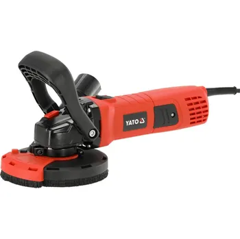 úhlová bruska Bruska úhlová 125mm - 1400W - s regulací + odsávací kryt + kufr YATO