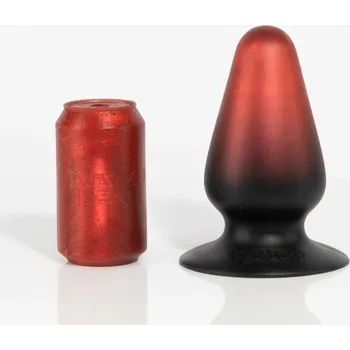 Anální kolík Twisted Beast Heaven’s Gape Demon Blood (Ombre) 10.5″, prémiový silikonový anální kolík 17 x 4,6–8,5 cm