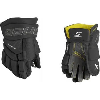 Hokejové rukavice Bauer Rukavice Bauer Supreme Mach YTH, Barva RED, Velikost 9 971720