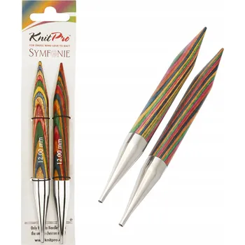 Vrták Jehlice KNITPRO dřevěné vyměnitelné - SYMFONIE 9,00mm