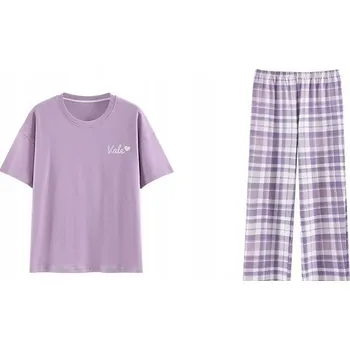 Dámské pyžamo Dámské PYŽAMO pohodlné KOMPLET tričko a kalhoty do nemocnice sanatoria M