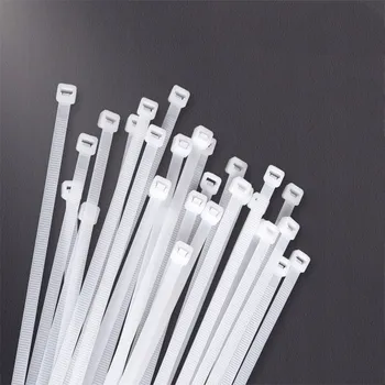 Stahovací páska STAHOVACÍ PÁSKY, 5x400mm, 100 ks, bílé