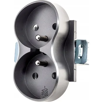 Elektrická zásuvka Appio nástěnná Elektrická Zásuvka šedá