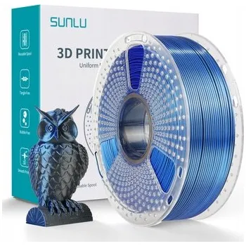 Filament Sunlu PLA+ Silk Dual Black Blue černá modrá 1 kg