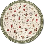 Villeroy & Boch, Kusový koberec Villeroy & Boch Toy's delight se střiženým vlasem 106218 Green, Multicolor kruh, 160x160 (průměr) kruh, zelená, obývací pokoj