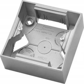 Elektroinstalační krabice Elektroinstalační krabice na omítku Impresja Ospel 84 x 84 x 8 mm