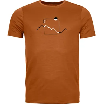 Pánské tričko Pánské Tričko Ortovox 150 Cool Peak Focus T-Shirt Men's Barva: Bristle Brown, Velikost: XXL