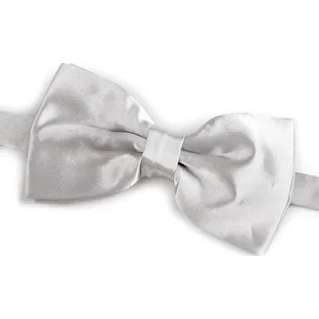 Motýlek Saténový párty motýlek jednobarevný, malé, 11 stříbrná