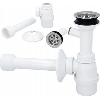 Sifon Sifon UMYVADLA 50 mm Dřezový Odtok Lahvový Umyvadlový VÝVOD PRAČKY Si U5