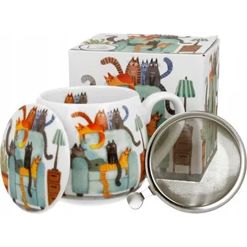 Hrnek Duo Kočičí svět, porcelán, 430 ml