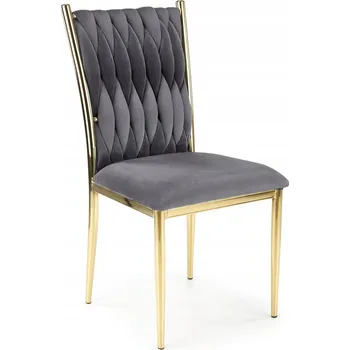 Jídelní židle Židle Halmar velur šedá 1 ks