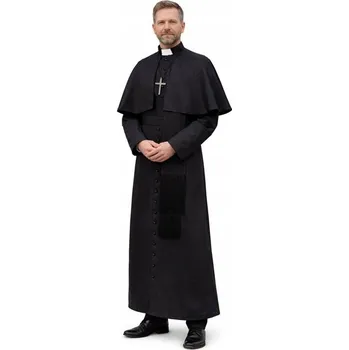 Karnevalový kostým KOSTÝM PÁNSKÝ KNĚZ KŇAZ DUCHOVNÍ PŘEVLEK KARNEVAL L
