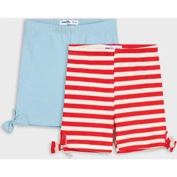Dívčí kalhoty Sinsay - Sada 2&nbsp;kraťas - modrá - 274DJ-05X - 274DJ-05X-86