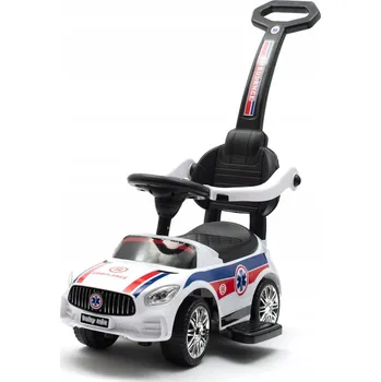 Dětské vozidlo Baby Mix Dětské lehátko s melodií AMBULANCE bílé