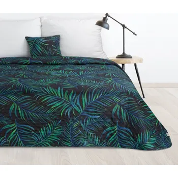 Přehoz na lůžko Přehoz D91 PALMS 01 černý