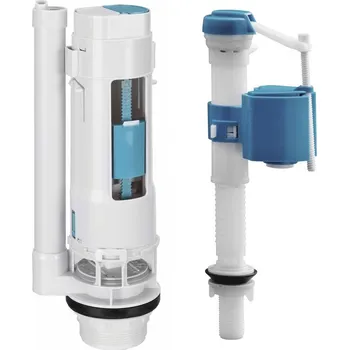 Bruckner Splachovací souprava s DUAL tlačítkem 49mm, spodní napouštění 1/2", chrom