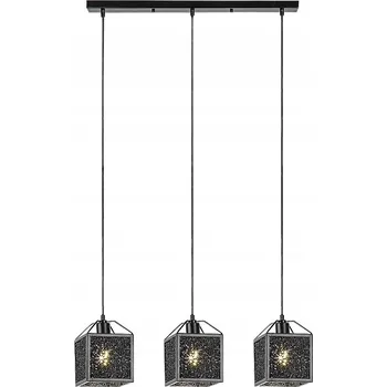Dekorativní závěsná lampa, černá, ozdobná, elegantní, nad stůl, 3 body Rabalux