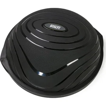 Balanční podložka IRONLIFE; BOSU Trainer, 63 cm, černá
