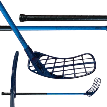 Florbalová hůl SALMING Hawk Ultralite 29 Blue/Black 100 (111 R) - 100 (111) cm/Pravá ruka dole