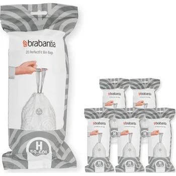 Pytle na odpadky Pytle na odpadky BRABANTIA PerfectFit 138782 50-60L (120 kusů)