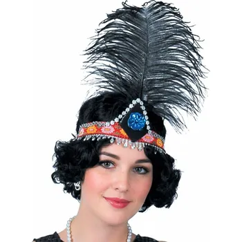 Karnevalový doplněk Čelenka retro charleston černá