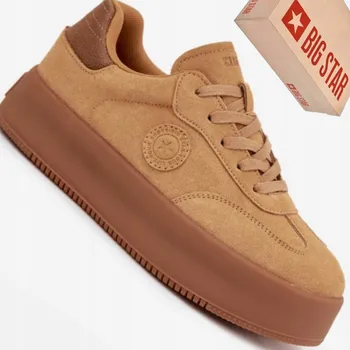 Dámské tenisky DÁMSKÉ TENISKY NÍZKÉ NA PLATFORMĚ BIG STAR SS274762 CAMEL 36