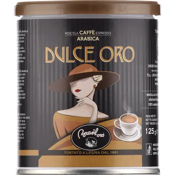 Brasil Oro káva Dulce Oro 125g 100% arabika v plechovce, mletá
