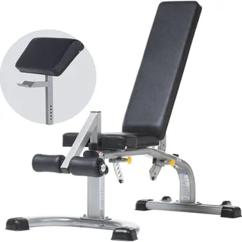 Fitness Posilovací lavice TUFF STUFF Multi Purpose Bench CMB-375 + bicepsový pult CPA-316