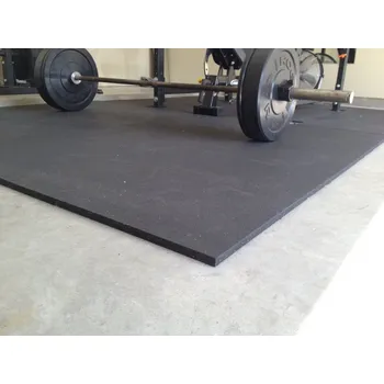 Příslušenství pro posilovací stroj a lavici SPORTEC; Podložka pod posilovací stroj 1,5x1 m černá tl. 6 mm