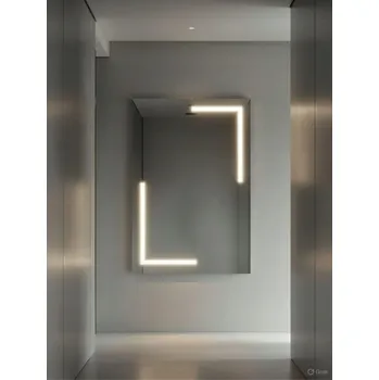 Zrcadlo Zrcadlo LED Via Lactea | 100x100 cm | Nástěnné | 3 LED | Vyrobeno v PL