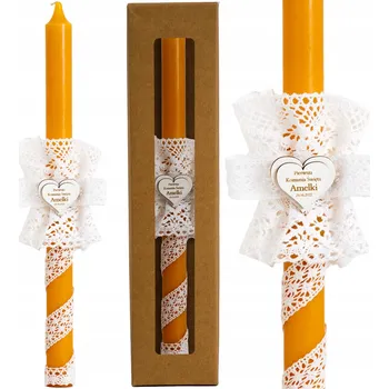 Svíčka Svíčka k Prvnímu svatému přijímání BOHO, komunijní svíčka