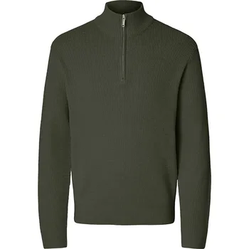 Pánský svetr Svetr SELECTED HOMME Khaki 840993 L