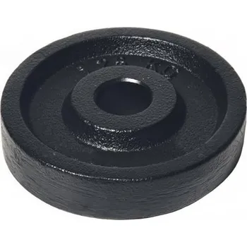 Závaží na činky litinový kotouč ARSENAL 1,25 kg, otvor 26 mm, ČERNÝ