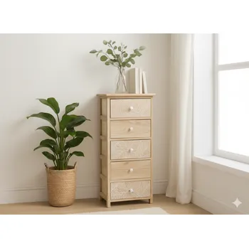 Komoda KOMODA S 5 ZÁSUVKAMI LUIZA 40 x 29 x 90 CM *2688