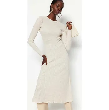 Dámské šaty Šaty trendyol Creme 9955504 M